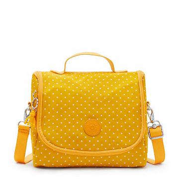 Kipling New Kichirou Printed Lunch Bag Bags Soft Dot Yellow | CA 2159VR